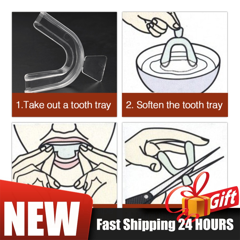 Teeth Whitening With Trays - Set di 2/4 Pezzi di Apparecchi