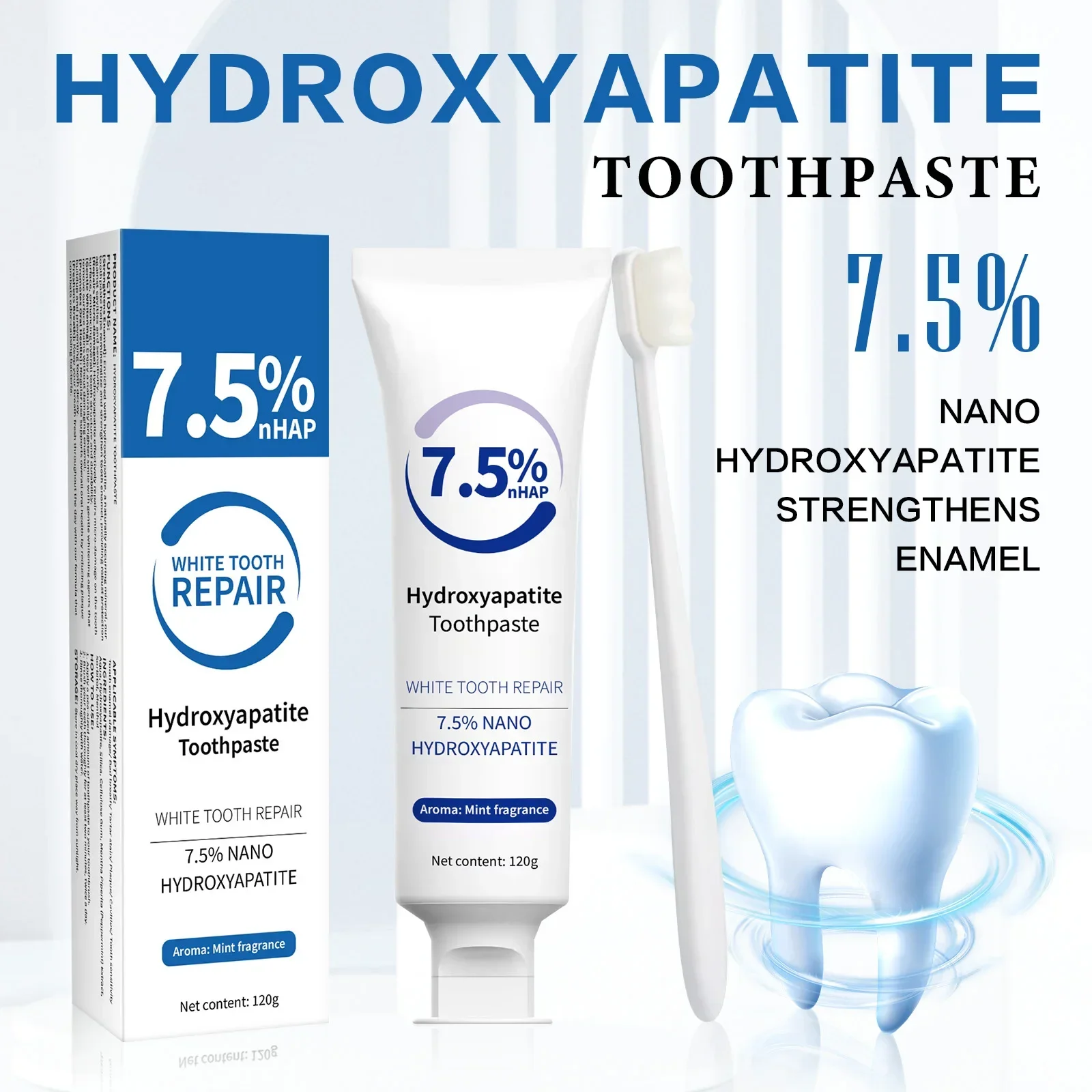 Teeth Whitening Natural - Kit Dentifricio e Penna Sbiancante -