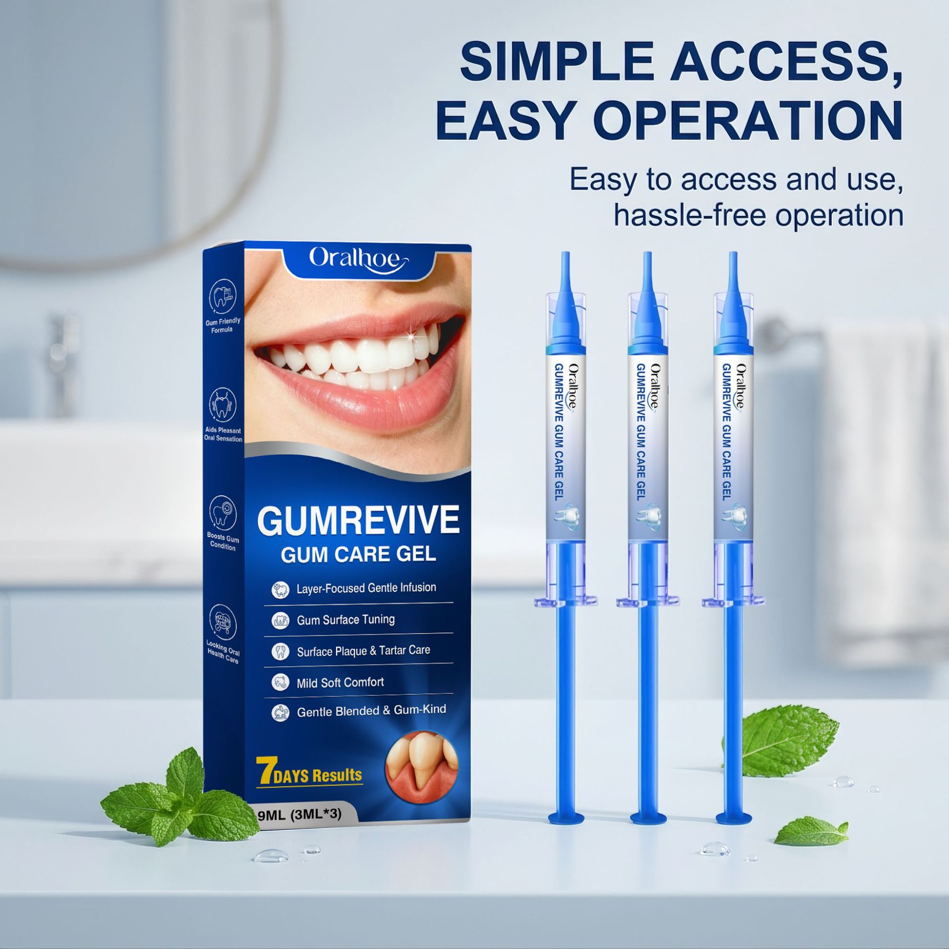Teeth Whitening Gel - Kit di 3 Siringhe di Gel