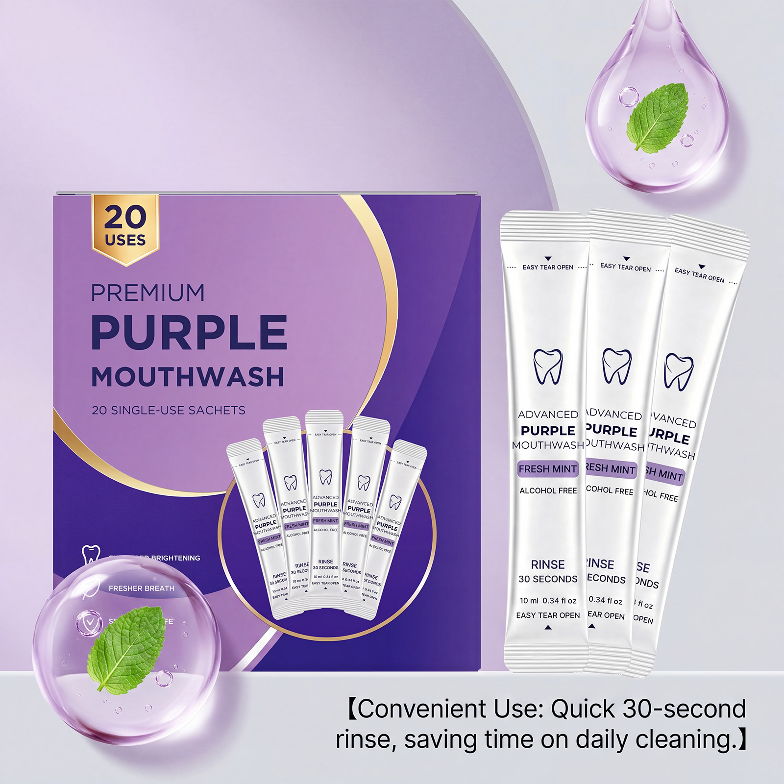 Confezione da 20/40 Collutorio - Teeth Whitening Natural recensione e prezzo