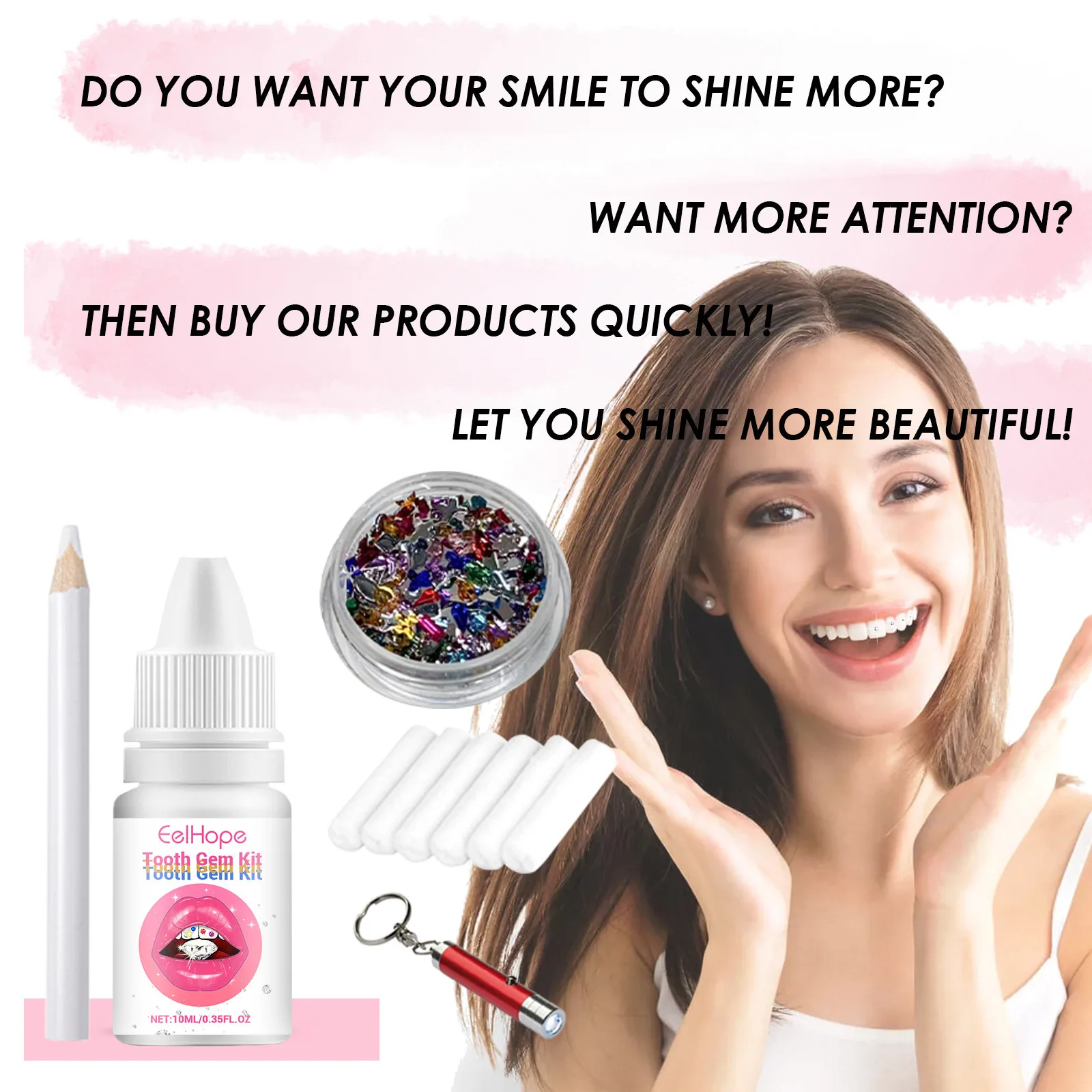 Kit Gioielli per Denti Fai-da- - Teeth Whitening Light Kit recensione e prezzo