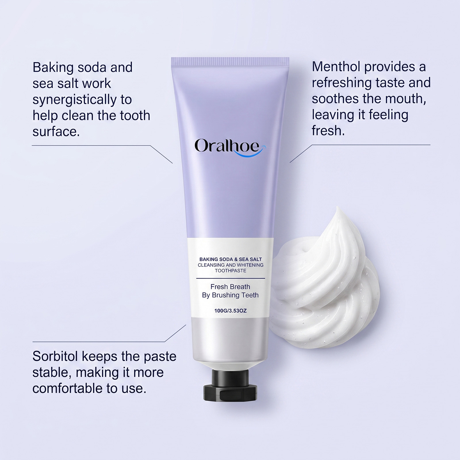 Dentifricio Oralhoe con Bicarb - Teeth Whitening Natural recensione e prezzo