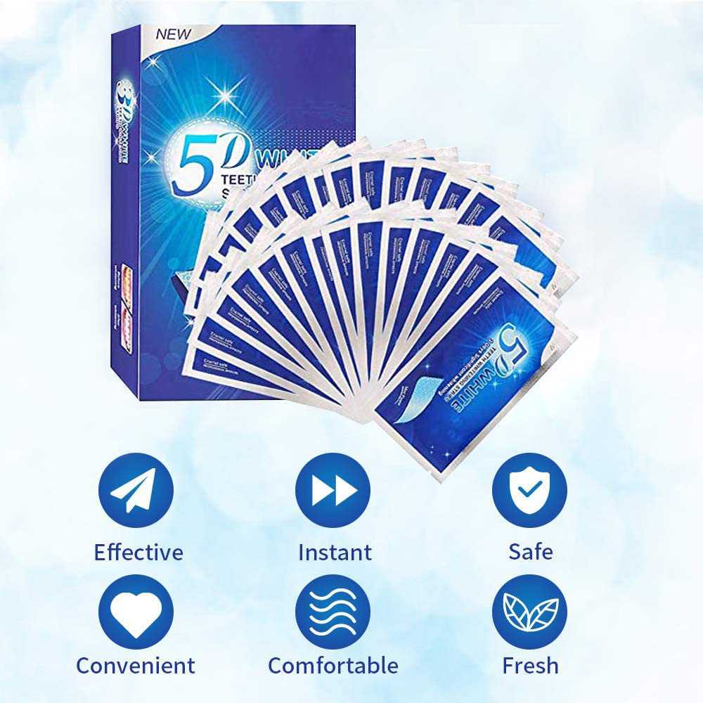 Strisce Sbiancanti 5D per Dent - Teeth Whitening Gel recensione e prezzo